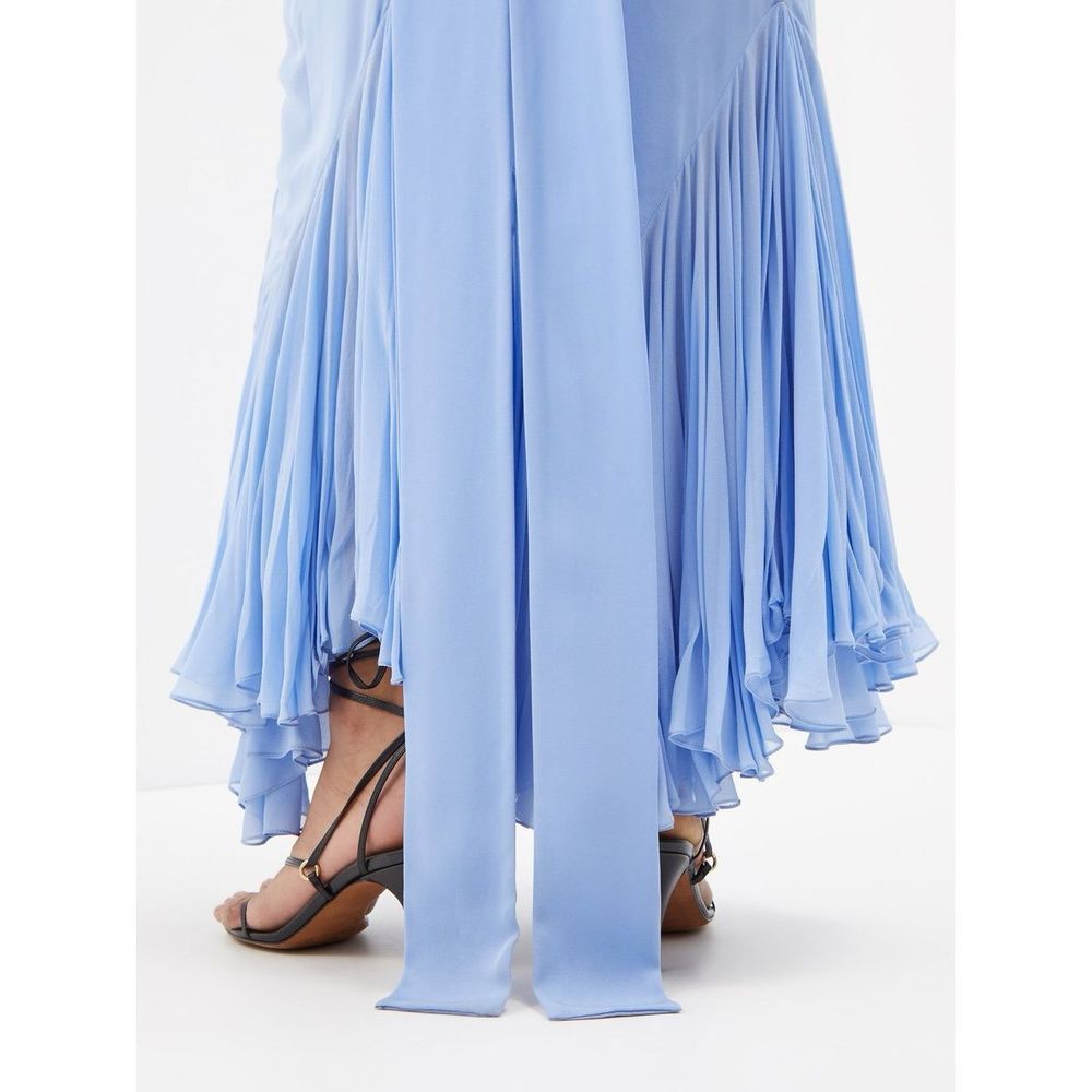 Khaite Candita plunge-front ruffled-hem silk dress - Picture 3 of 13